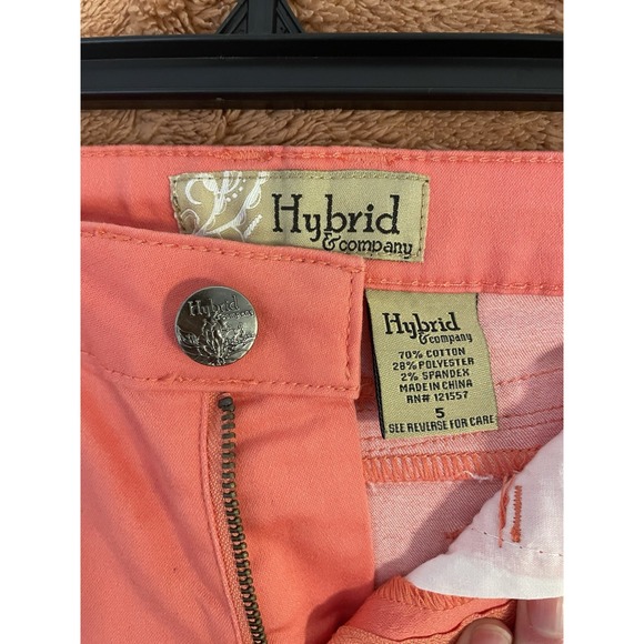Hybrid & Company Coral Skinny Jeans Size 5 Juniors Slim Fit Zip Button Fly - Picture 3 of 5